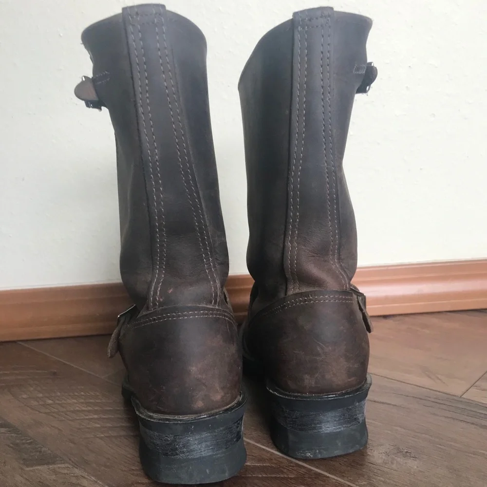 Frye Brown Leather Engineer Boots - Picture 2 of 7